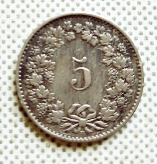  Schweiz 5 cent 1881   