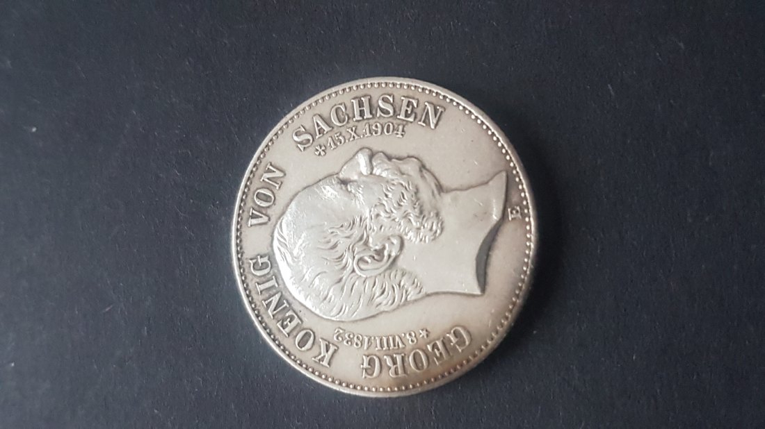  Sachsen 2 Mark 1904 Tot Jaeger 132 ss/vzgl   