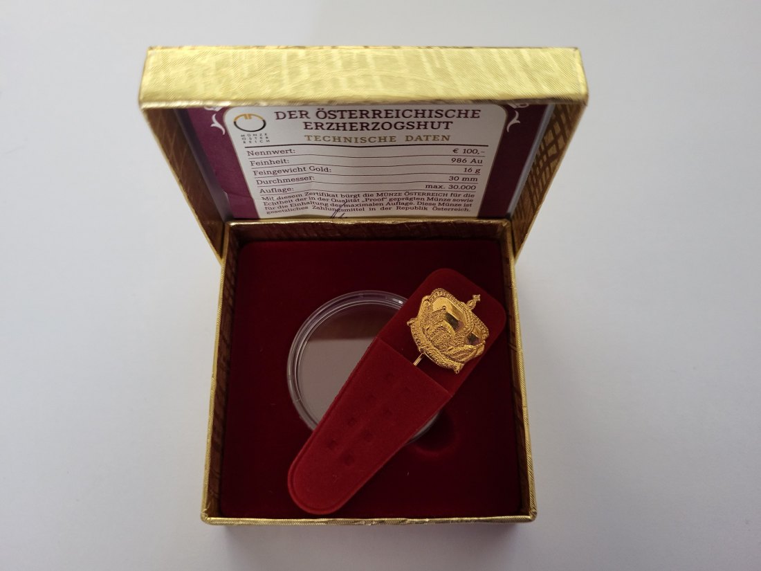  Etui für € 100,- Münze Österreich gebraucht Österreich Spittalgold9800 (00   