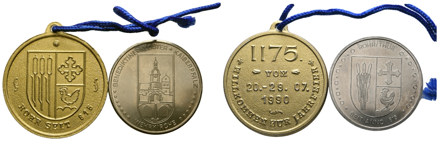  Medaillen; Jahresfeier Benediktinerkloster - Kaiserpfalz - Wehrkirche   