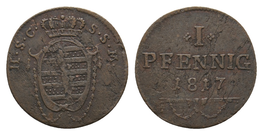  Altdeutschland; Kleinmünze 1817   