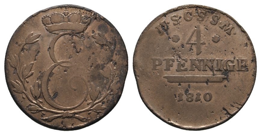  Altdeutschland; Kleinmünze 1810   