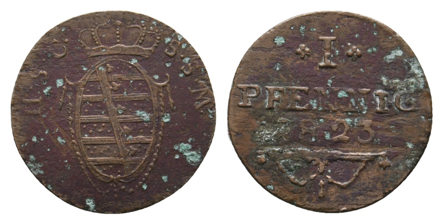  Altdeutschland; Kleinmünze 1823   