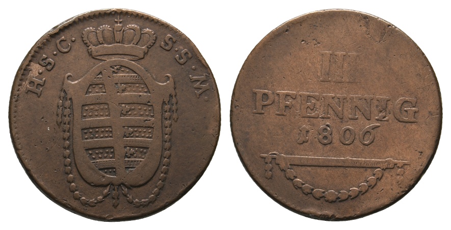  Altdeutschland; Kleinmünze 1806   