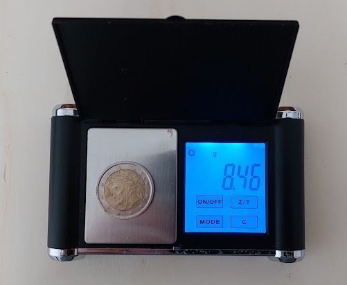  PRÄZISIONSMÜNZWAAGE / 11,7x7cm / NEUWERTIG / SUPERPREIS   