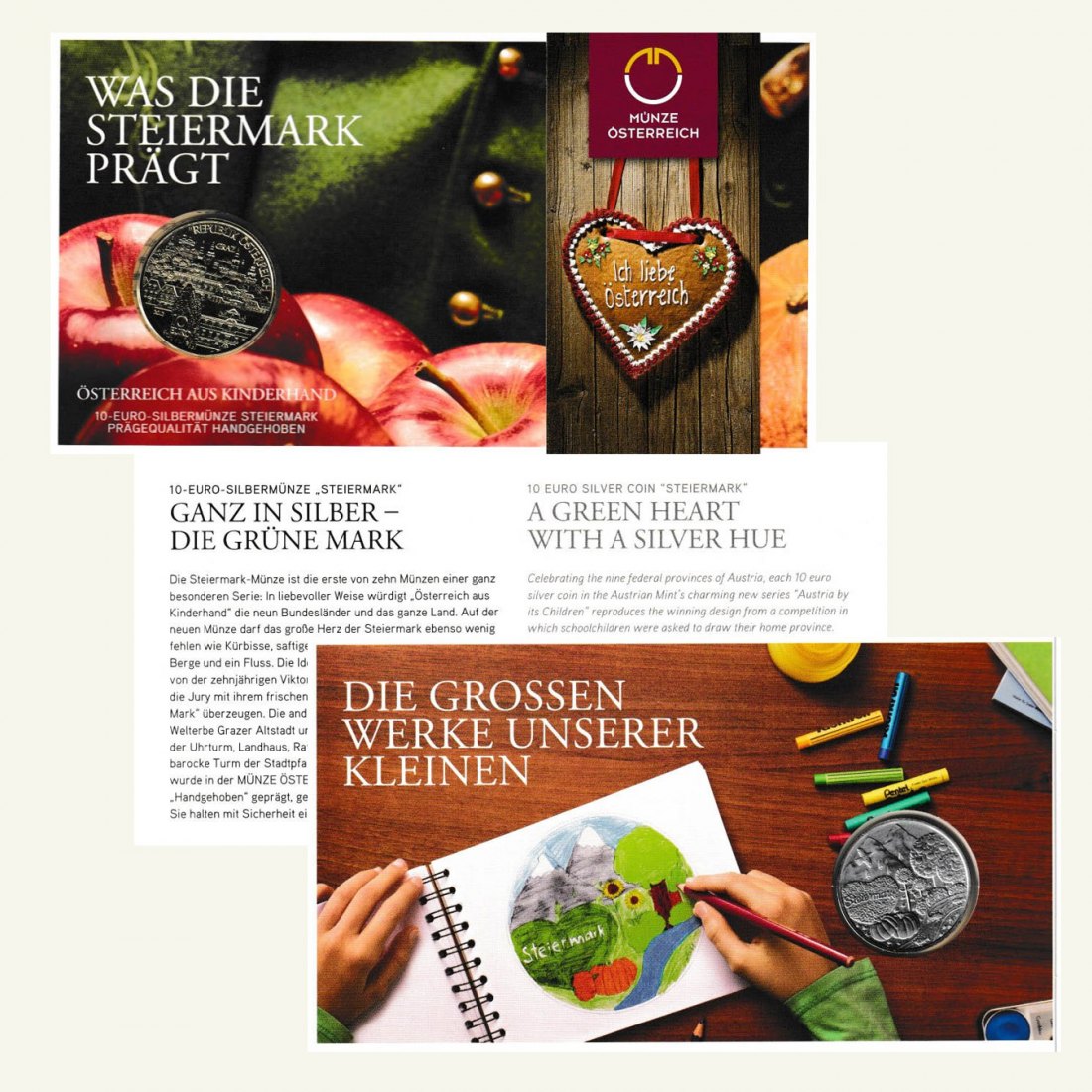  Offiz 10-€-Silberm. Österreich *Steiermark-Graz* 2012 *hgh* 1. Ausg. neue Serie nur 40.000St!   