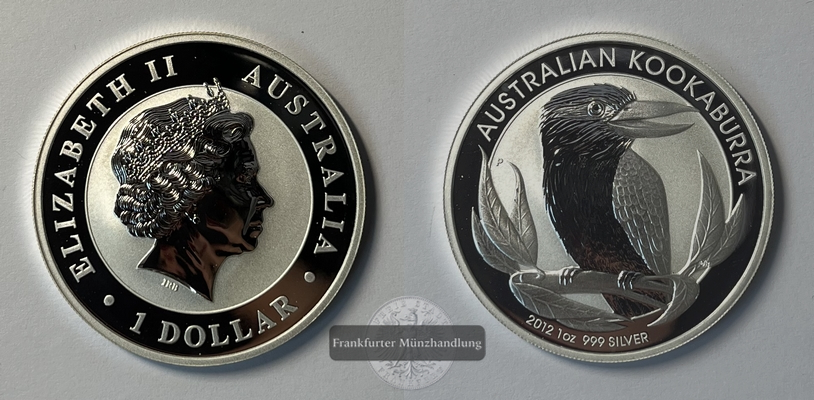  Australien 1 Dollar 2012 Kookaburra KM#1692 FM-FrankfurtFeinsilber: 31,07g   