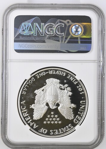  1987 S American Silver Eagle – Proof NGC PF 68 Ultra Cameo   