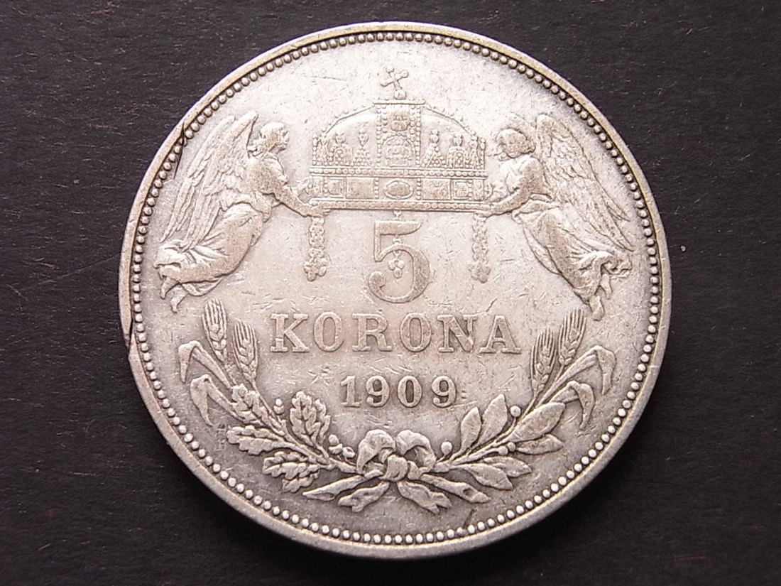  Österreich 5 Korona 1909 KB ss   