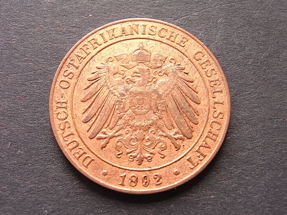  Deutsch Ostafrika 1 Peso 1892 vzgl   