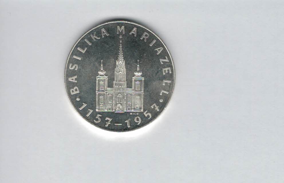  Silbermedaille Mariazell 1957 silber 900/15,3g Österreich Spittalgold9800 (3469   