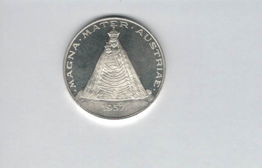  Silbermedaille Mariazell 1957 silber 900/15,3g Österreich Spittalgold9800 (3469   