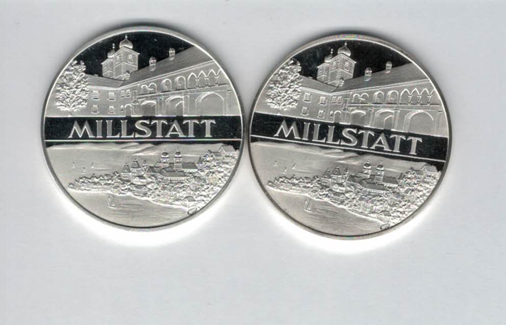  Silbermedaille Millstatt 2 Stk. silber 925/29,6g Österreich Spittalgold9800 (3469   