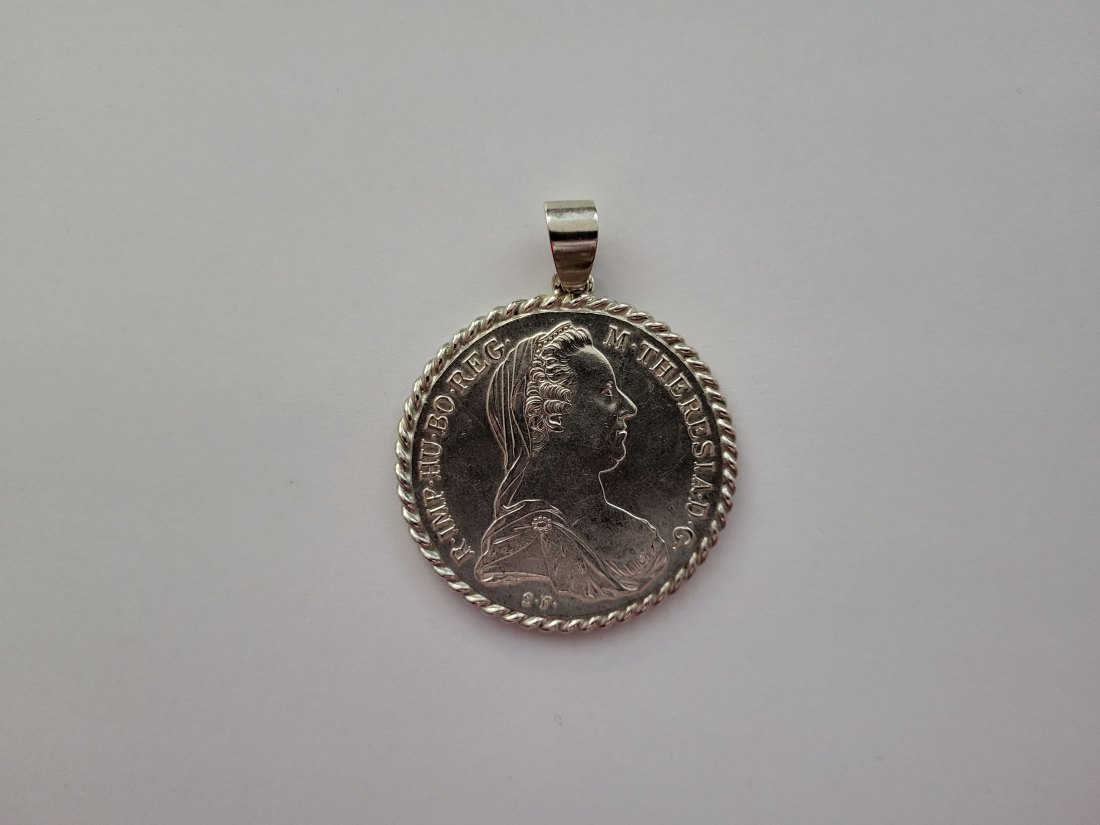  Maria Theresia Taler NP 1780 Anhänger zum Gedenken silber 34,2g Österreich Spittalgold9800 (3469   
