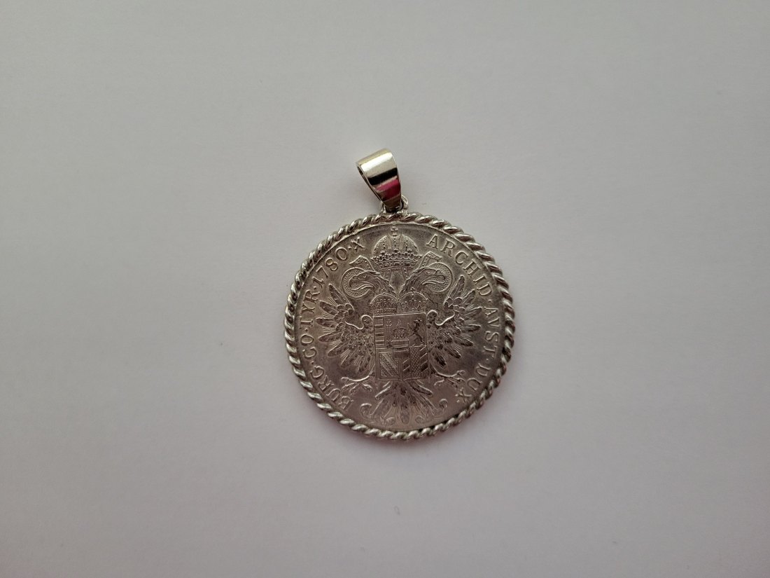  Maria Theresia Taler NP 1780 Anhänger zum Gedenken silber 34,2g Österreich Spittalgold9800 (3469   