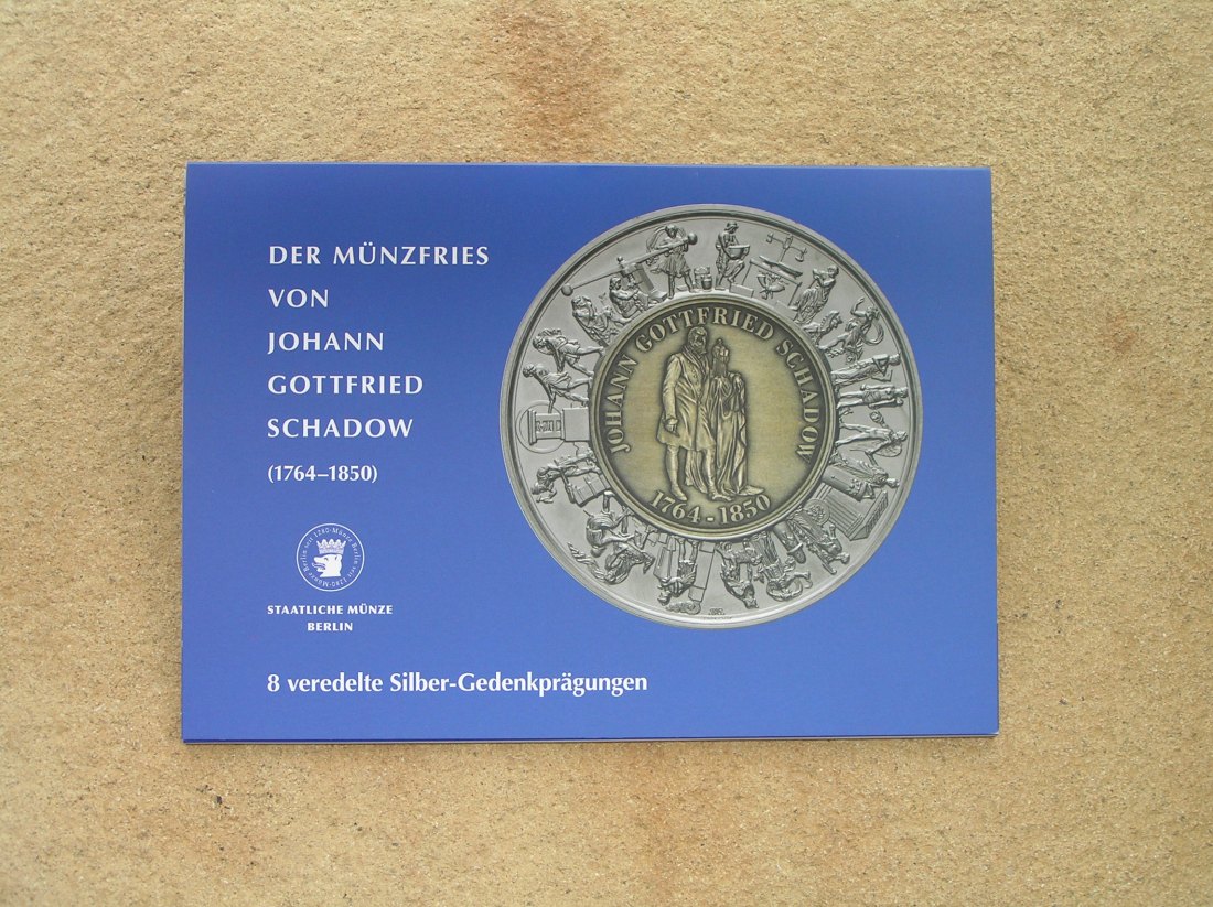 Deutschland Gedenkprägung 2013 Münzfries von J.G. Schadow