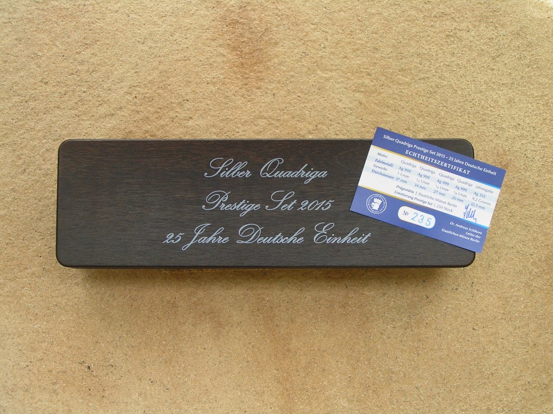 Deutschland Silber Quadriga Prestige Set 2015