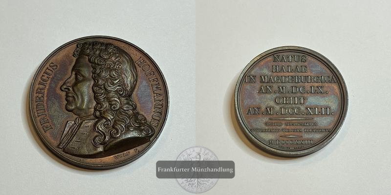  Deutschland 1823 Bronzemedaille Friedrich Hoffmann FM-Frankfurt   