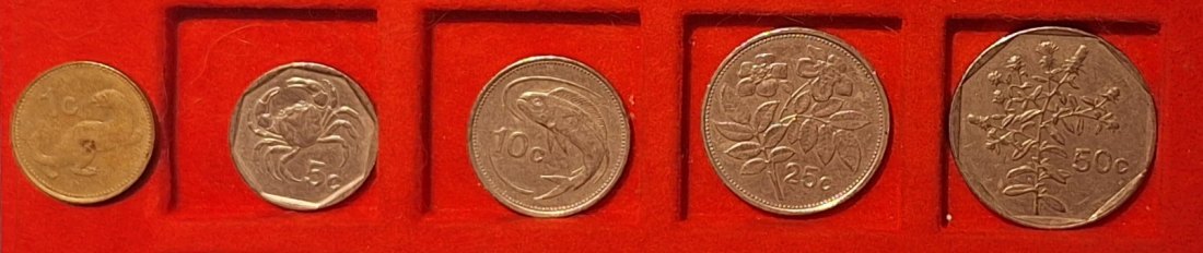  Malta, Lot 91 Cent 1988-1995   