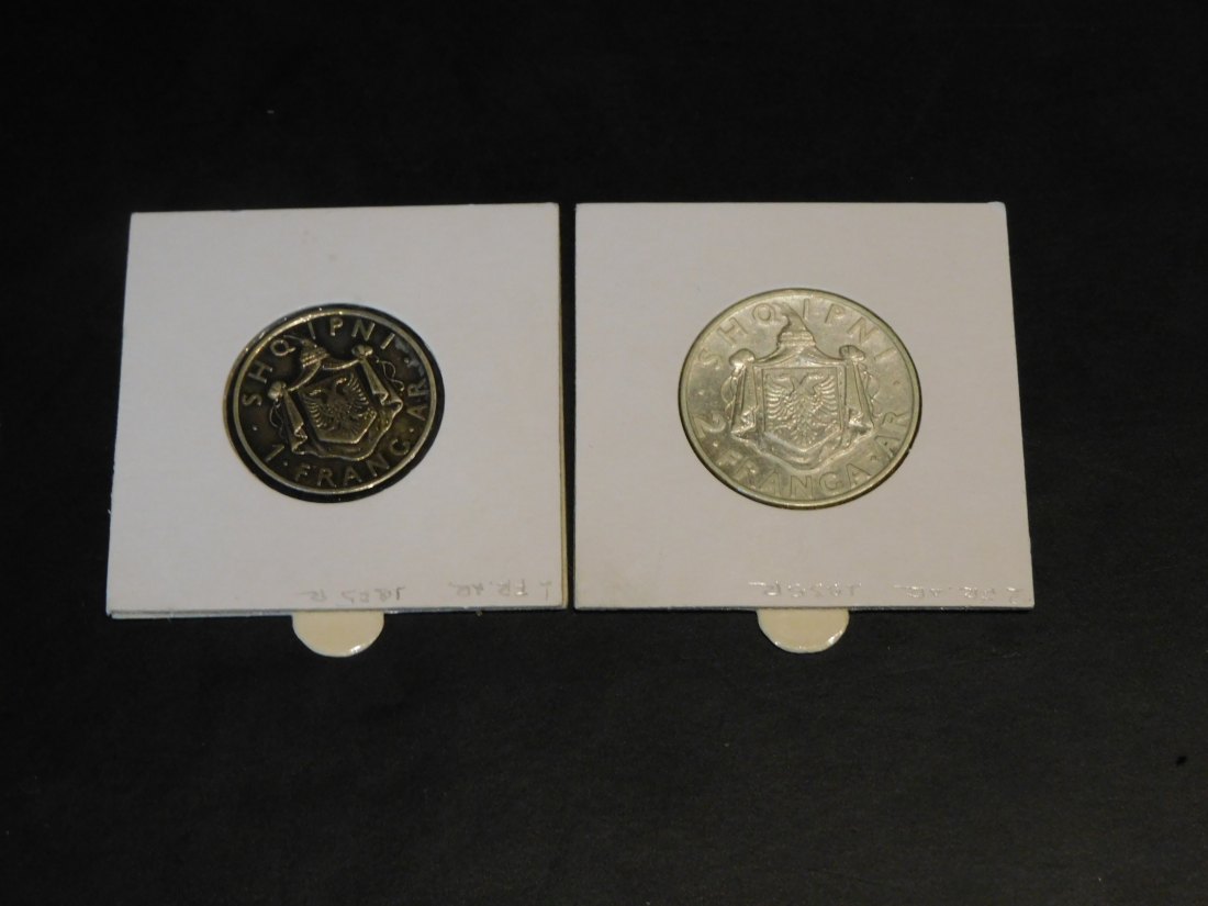  ALBANIA 1-2 FRANGA-AR 1935.GRADE-PLEASE SEE PHOTOS.   