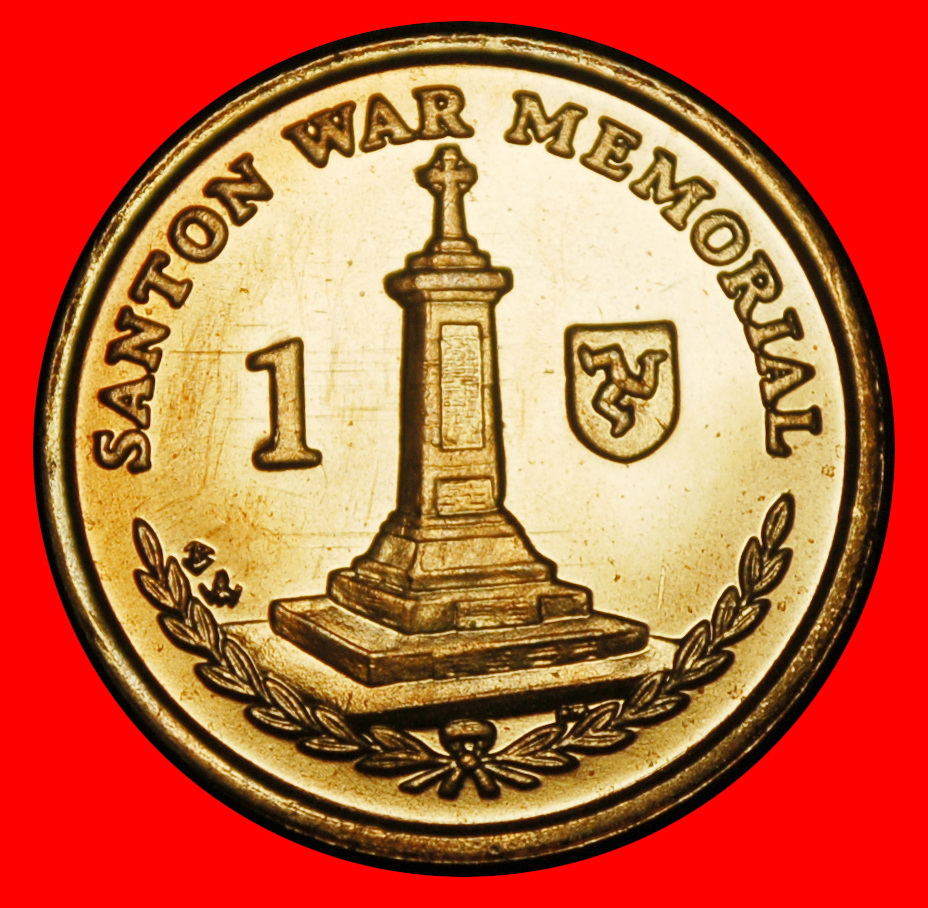  Ⰿ GREAT BRITAIN (2004-2016): ISLE OF MAN★1 PENNY 2013BA CROSS UNC MINT LUSTRE★LOW START★ NO RESERVE!   