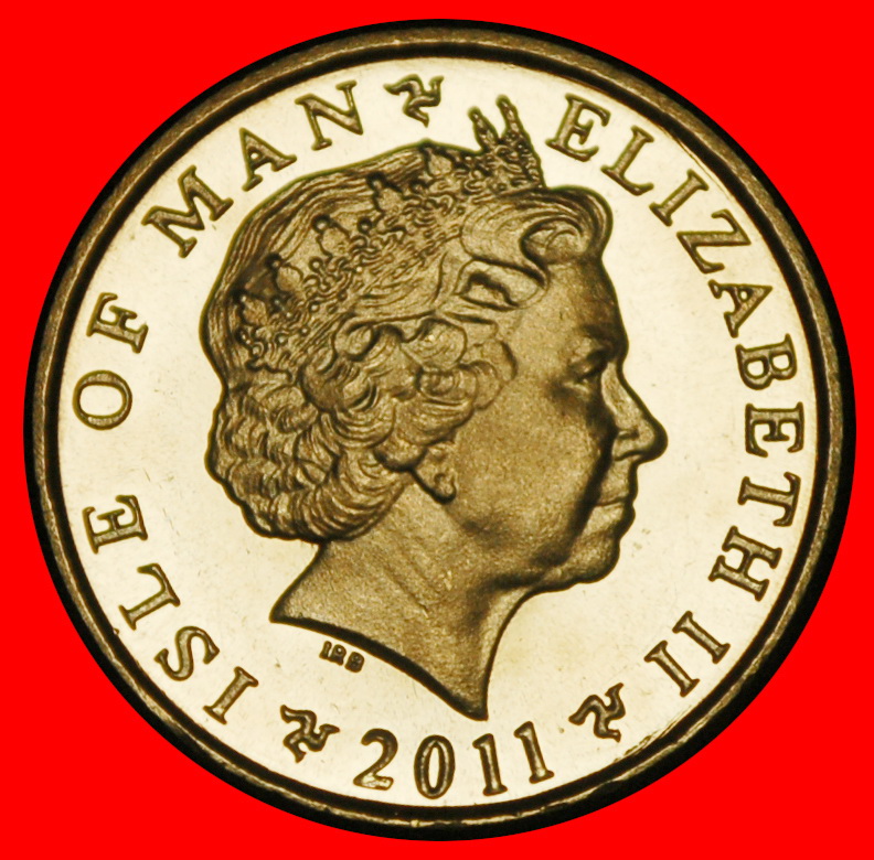  Ⰿ GREAT BRITAIN (2004-2016): ISLE OF MAN★5 PENCE 2011AA TOWER UNC MINT LUSTRE★LOW START★ NO RESERVE!   