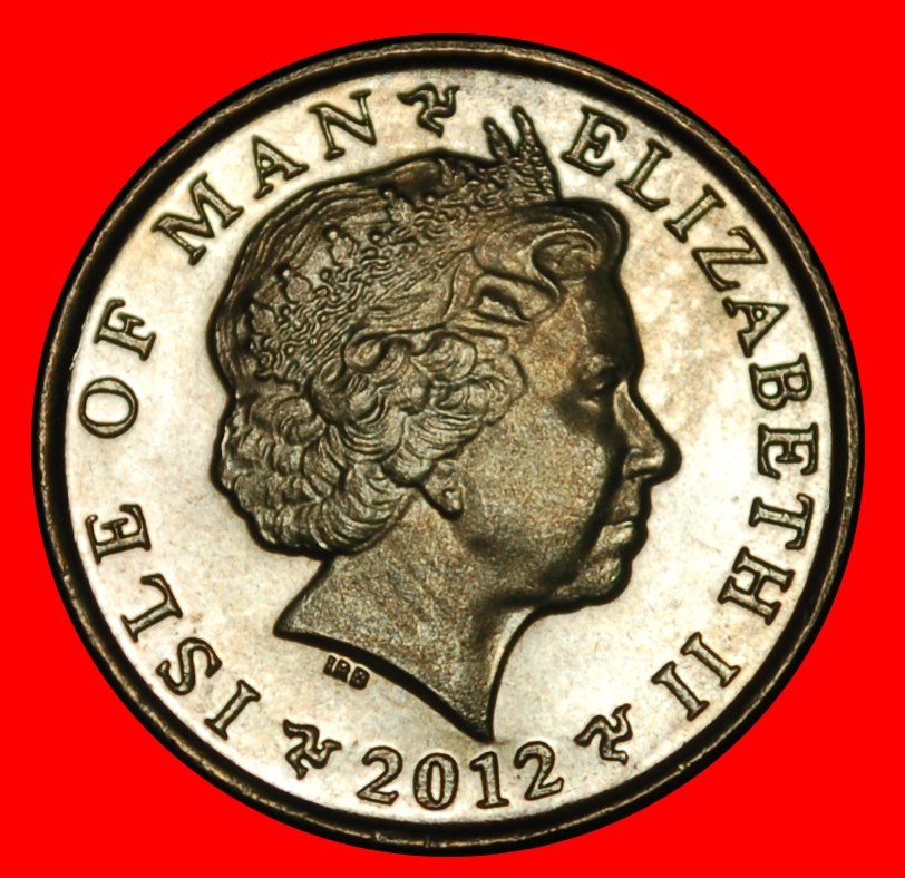  Ⰿ GREAT BRITAIN (2004-2016): ISLE OF MAN★5 PENCE 2012AA TOWER UNC MINT LUSTRE★LOW START★ NO RESERVE!   