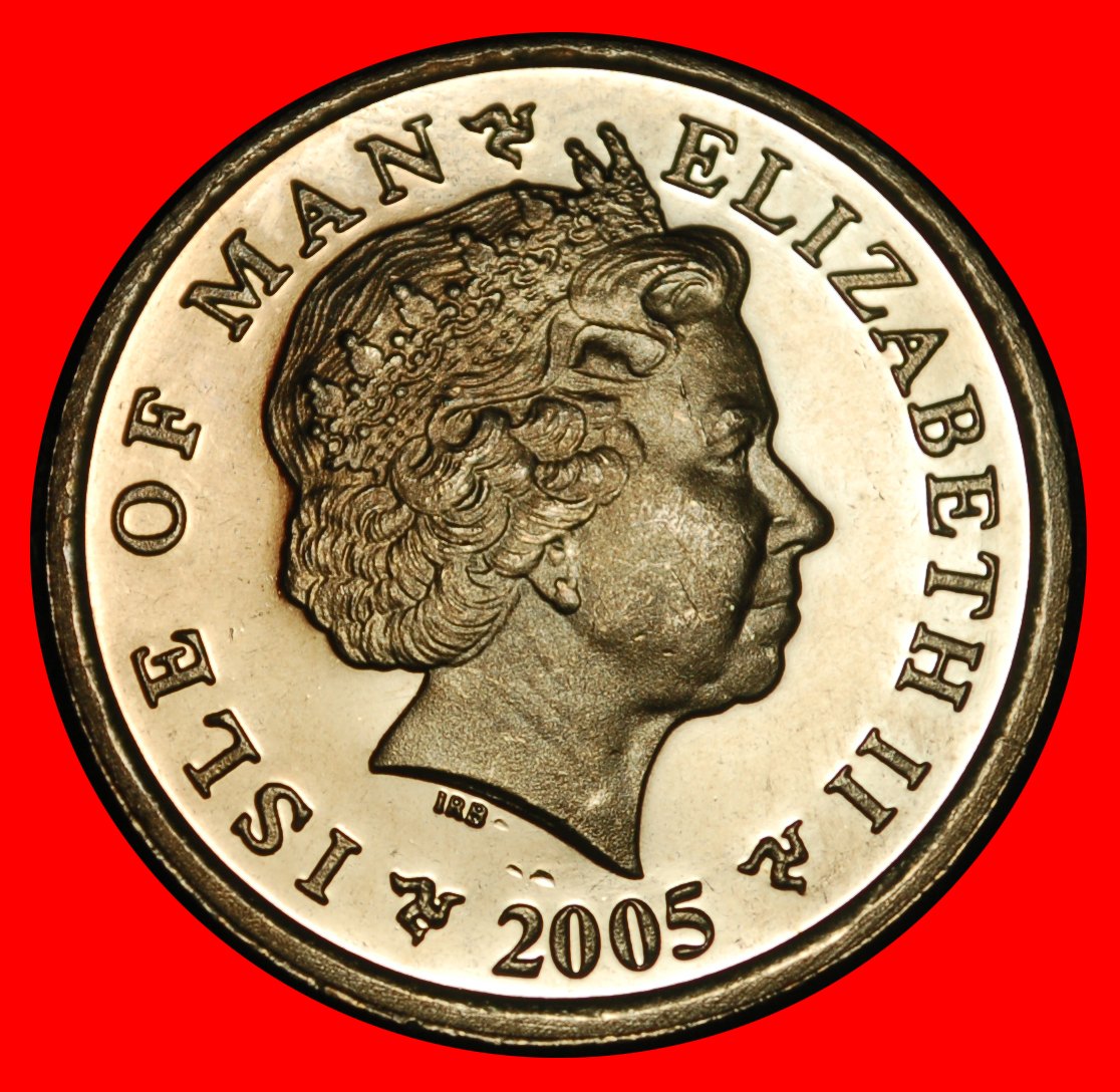  Ⰿ GREAT BRITAIN (2004-2016):ISLE OF MAN★10 PENCE 2005AA TOWER UNC MINT LUSTRE★LOW START★ NO RESERVE!   