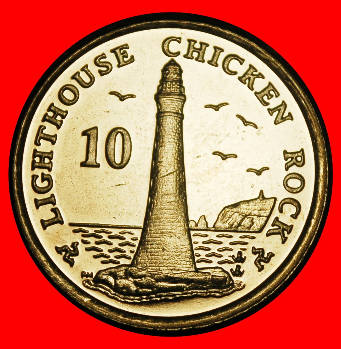 Ⰿ GREAT BRITAIN (2004-2016):ISLE OF MAN★10 PENCE 2006AA TOWER UNC MINT LUSTRE★LOW START★ NO RESERVE!