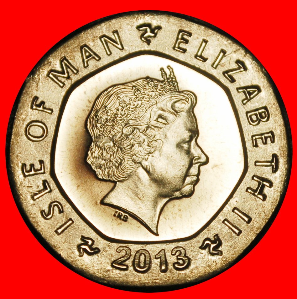  Ⰿ GREAT BRITAIN (2004-2016):ISLE OF MAN★20 PENCE 2013AA★1597★ UNC MINT LUSTRE★LOW START★ NO RESERVE!   