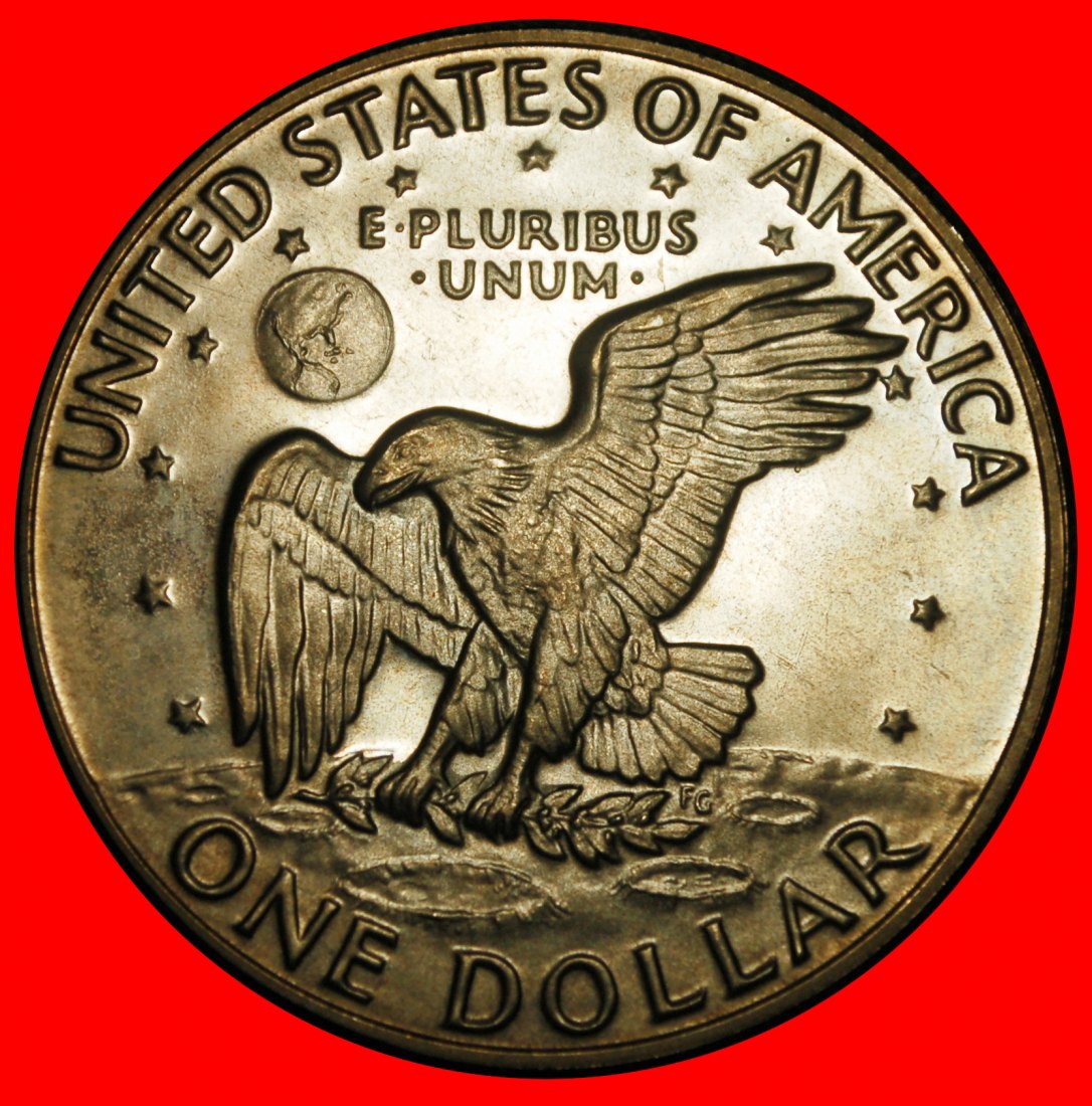  Ⰿ LUNAR DOLLAR (1971-1999): USA ★1 DOLLAR 1974S PROOF! Eisenhower (1890-1969)★LOW START★ NO RESERVE!   