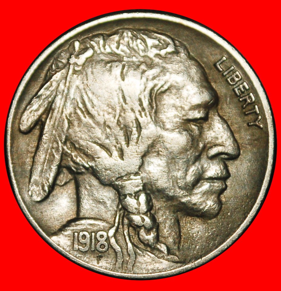  Ⰿ INDIAN HEAD (1913-1938):USA★5 CENTS 1918 BLACK DIAMOND (1893-1915) UNCOMMON★LOW START★ NO RESERVE!   