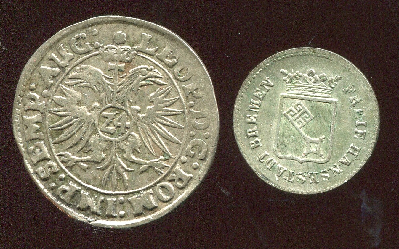  Bremen 3 + 1 Grote von 1677/1840   