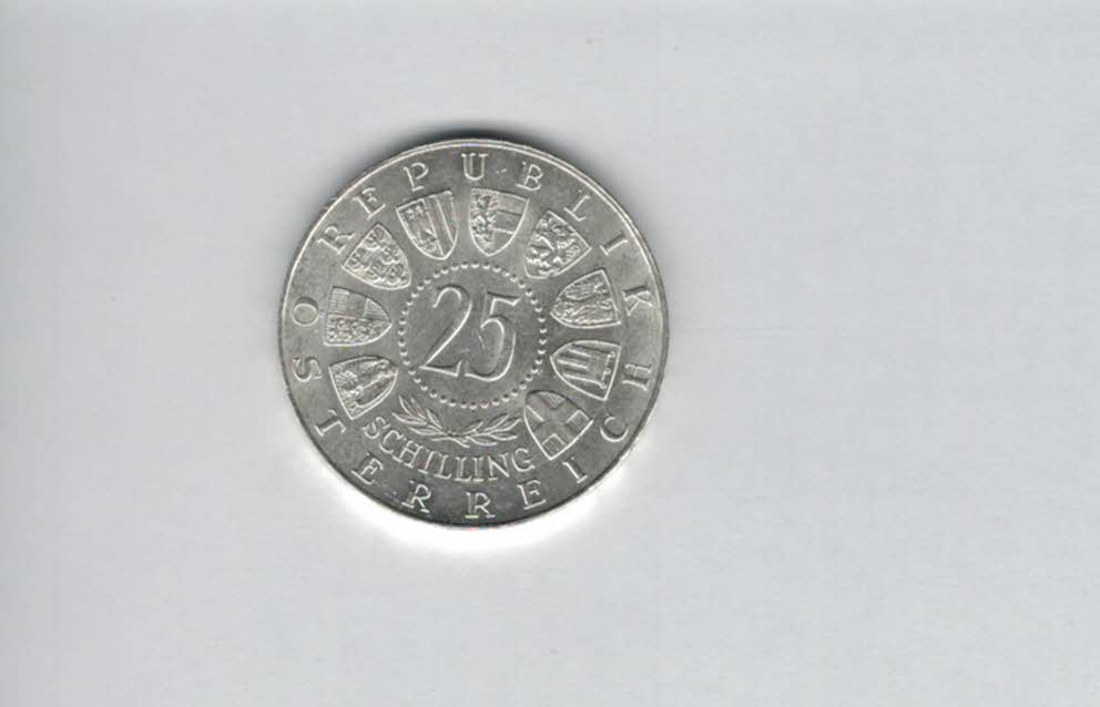  25 Schilling 1961 Burgenland 40 Jahre silber 10,4g fein Österreich Spittalgold9800 (04588/7)   
