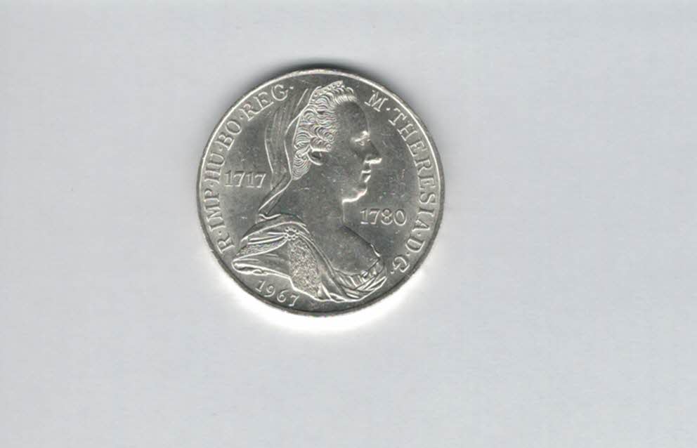  25 Schilling 1967 Maria Theresia silber 10,4g fein Österreich 2. Rep Spittalgold9800 (4588/13)   