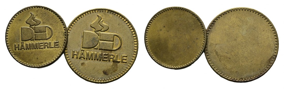  Bayern, Altenmünster, Brauererei Hämmerle, Biermarken (2 Stück); Menzel 379   