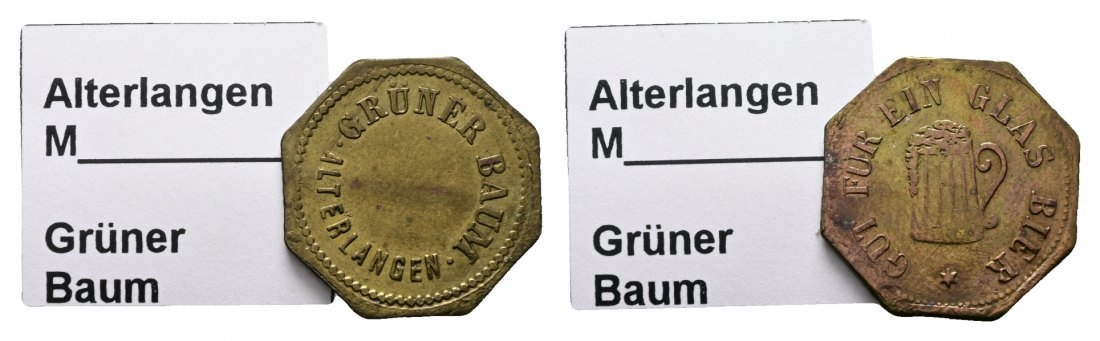  Bayern, Altenlangen, Grüner Baum, Biermarke; Menzel -   