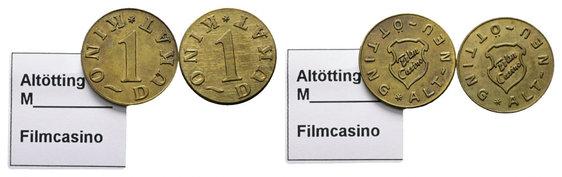  Bayern, Alt-Neu-Ötting, Filmcasino, Kinodukat (2 Stück); Menzel 413   