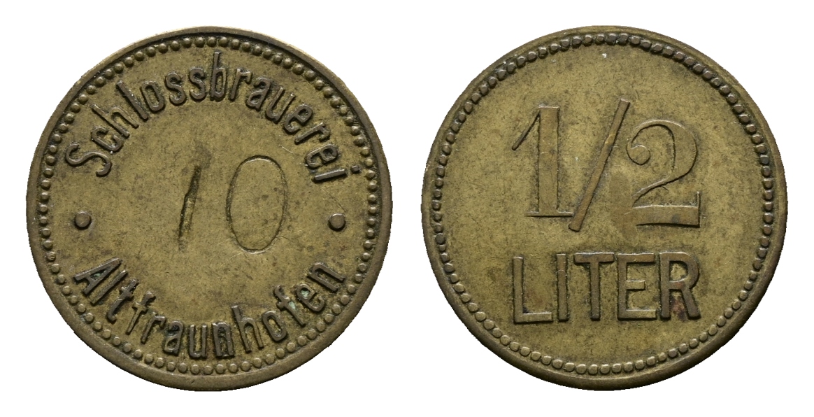  Bayern, Altfraunhofen, Schlossbrauerei; Biermarke; Menzel 393   