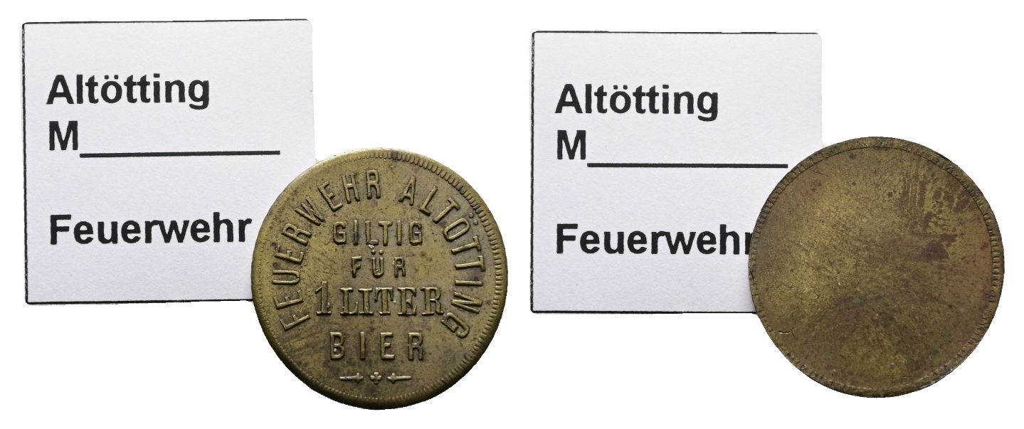  Bayern, Altötting, Feuerwehr, Biermarke; Menzel 418   