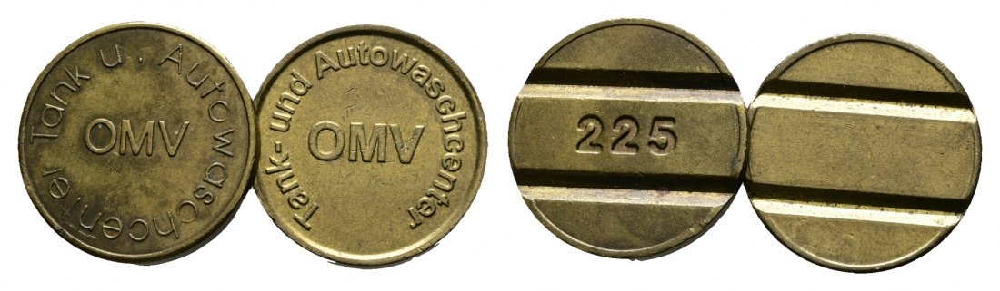  Bayern, Altötting, Tank- und Autowaschcenter OMV, Marken (2 Stück); Menzel -   