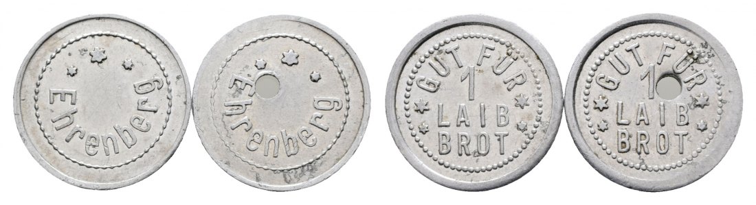  Bayern, Ehrenberg, Gut für 1 Laib Brot (2 Marken); Menzel-   