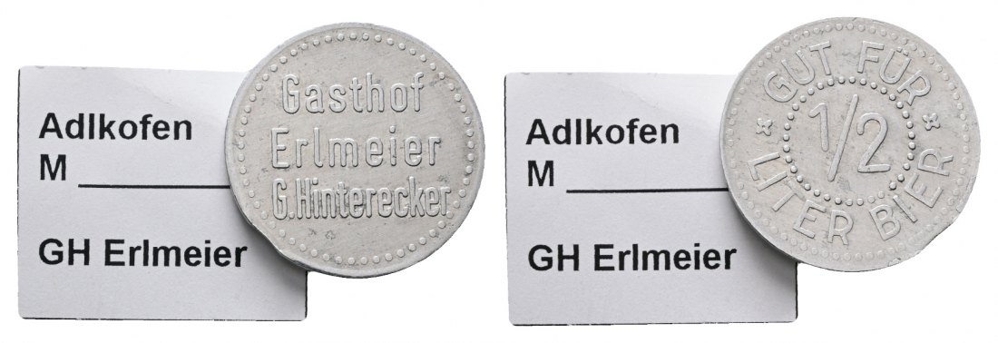 Bayern, Adlkofen, Gasthof Erlmeier G.Hinterecker, Biermarke; Menzel-   