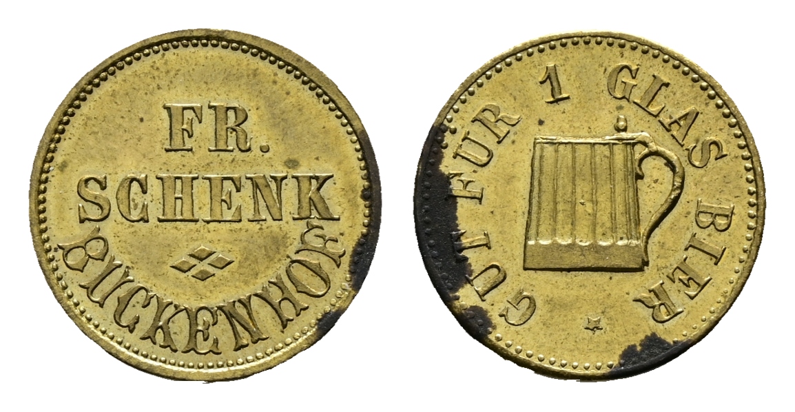  Bayern, Buckenhofen, Fr. Schwenk, Biermarke; Menzel-   