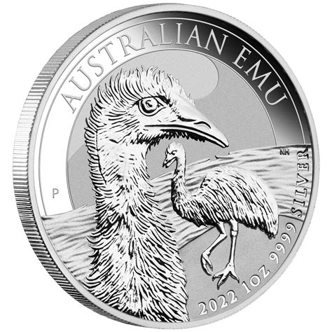  1 Unze Silbermünze Australien Emu 2022   