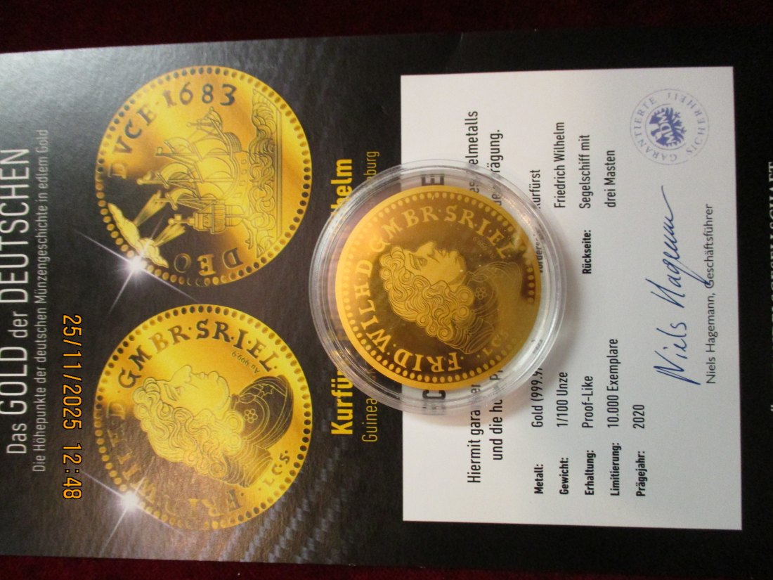  Anlagegold 999,9er Gold Gewicht: 1/100 oz in Gramm: 0,311g /1   