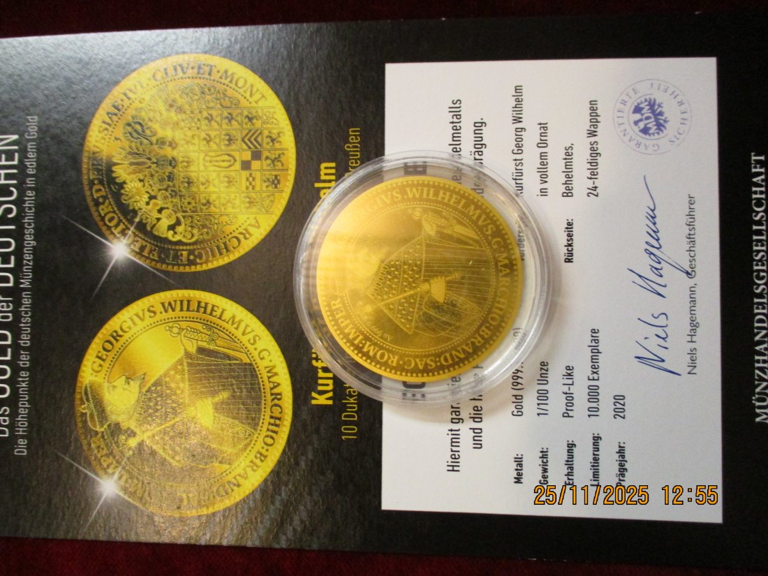  Anlagegold 999,9er Gold Gewicht: 1/100 oz in Gramm: 0,311g /1   