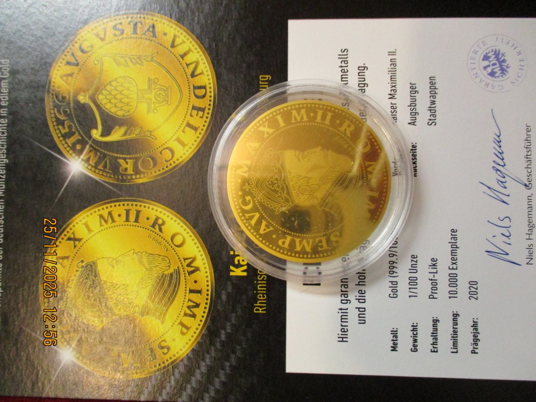  Anlagegold 999,9er Gold Gewicht: 1/100 oz in Gramm: 0,311g /1   