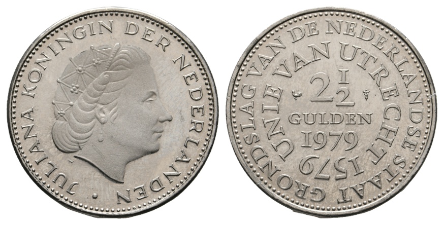  Ausland; Niederlande; 2 1/2 Gulden 1979   