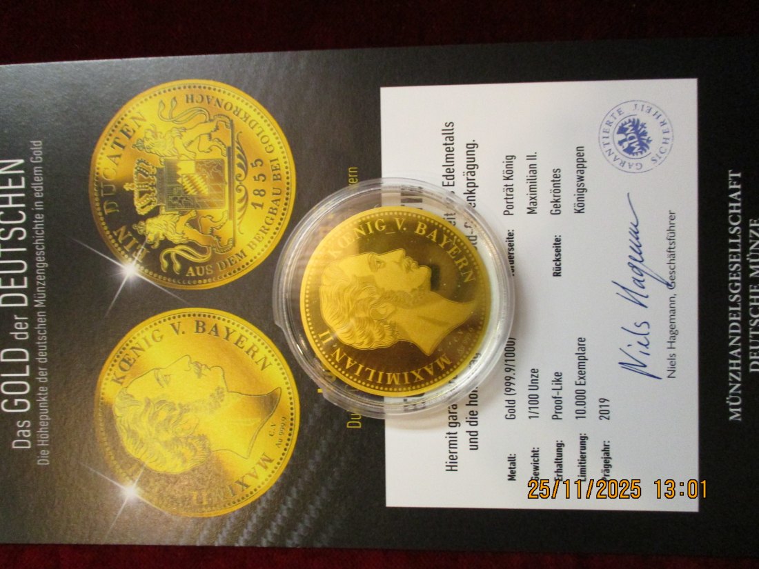  Anlagegold 999,9er Gold Gewicht: 1/100 oz in Gramm: 0,311g /2   